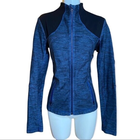 Lululemon Forme Jacket Slub Denim Limitless Blue 8 - Picture 11 of 15